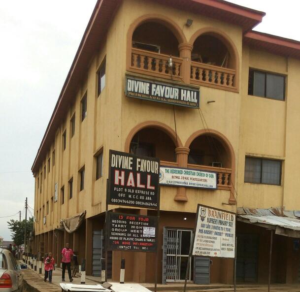 Divine Favour Hall interior - Aba wedding hall